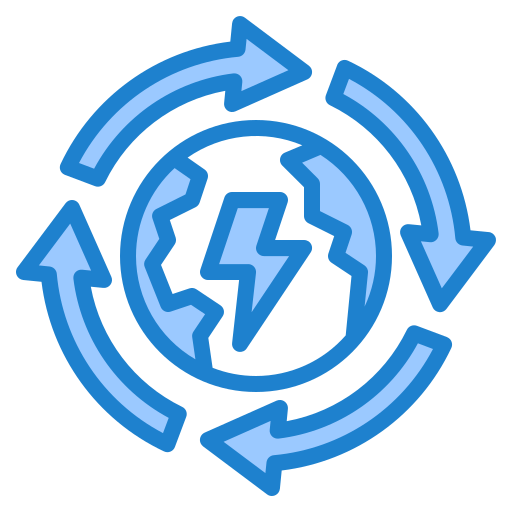 電力 srip Blue icon
