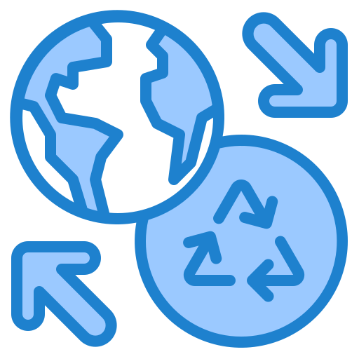 재활용 srip Blue icon