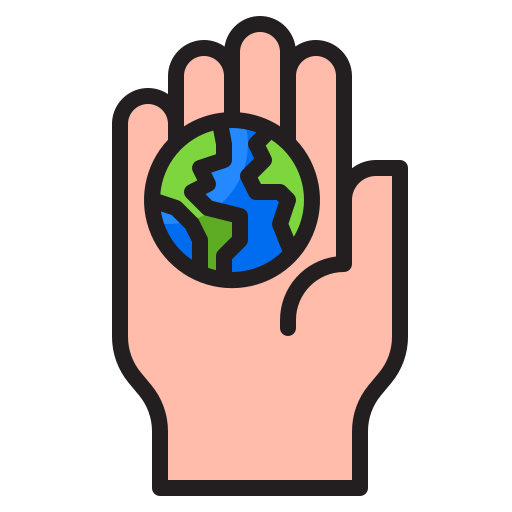 Earth day srip Lineal Color icon