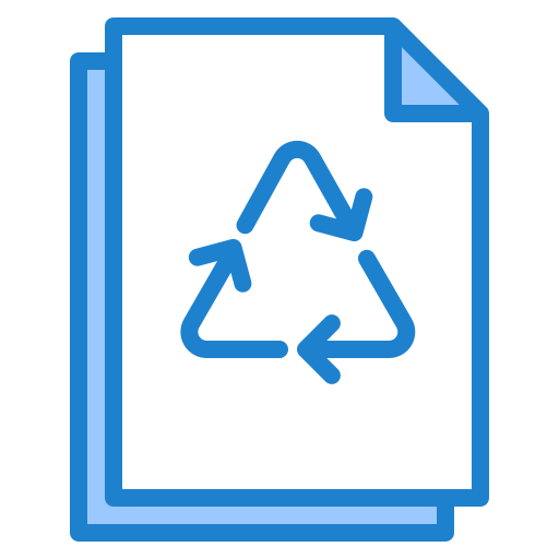 papier recyclé srip Blue Icône