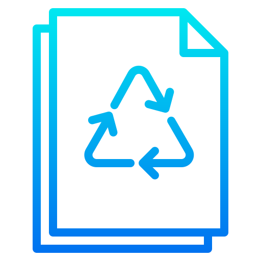 Recycled paper srip Gradient icon