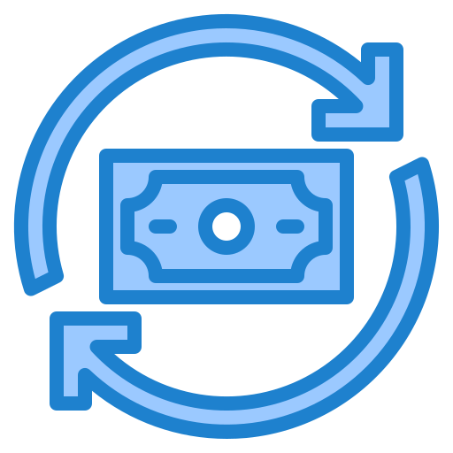 Обмен валюты srip Blue иконка