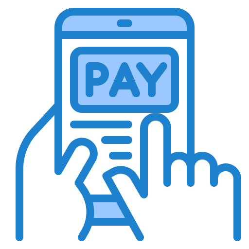 Мобильный платеж srip Blue иконка