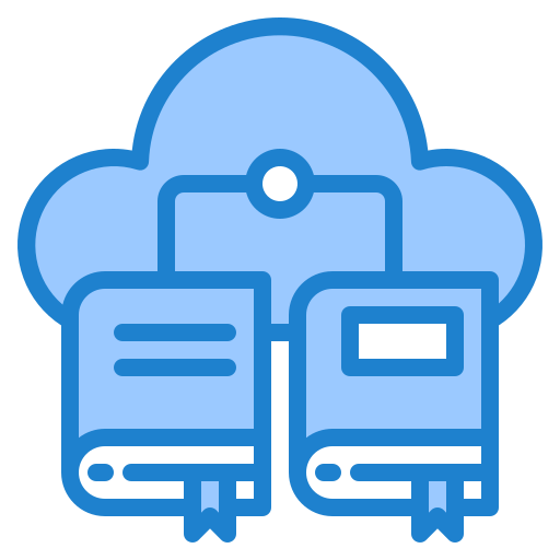 archiviazione cloud srip Blue icona