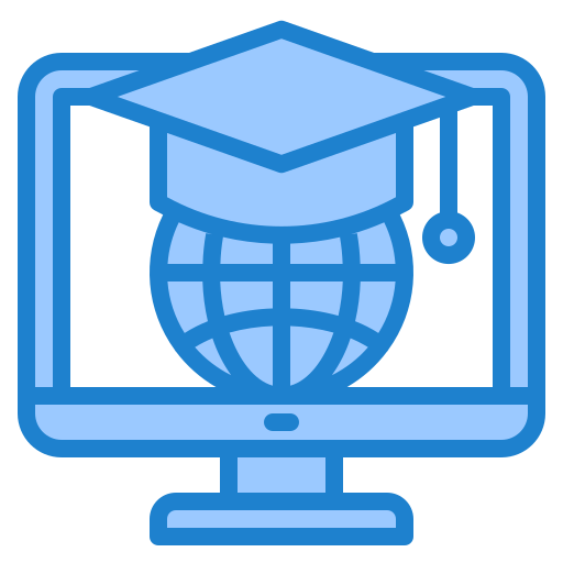 graduación srip Blue icono