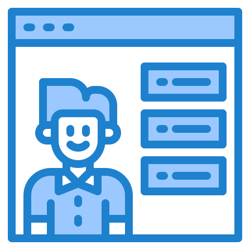 online lernen srip Blue icon