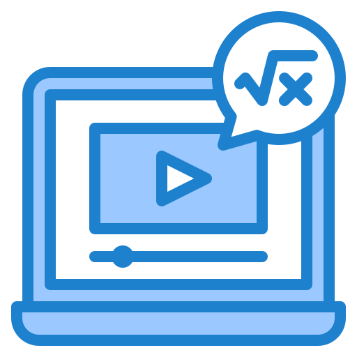 Online learning srip Blue icon