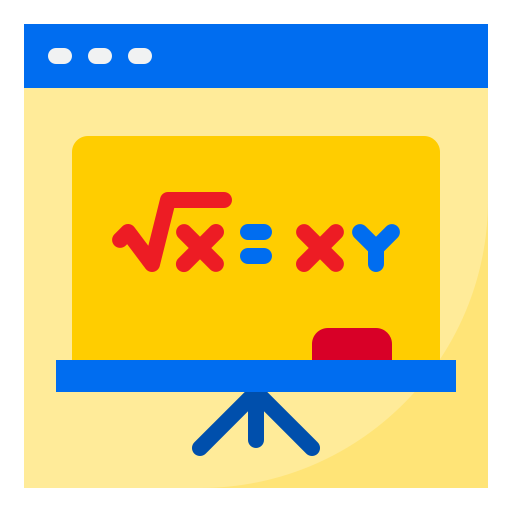 Online learning srip Flat icon