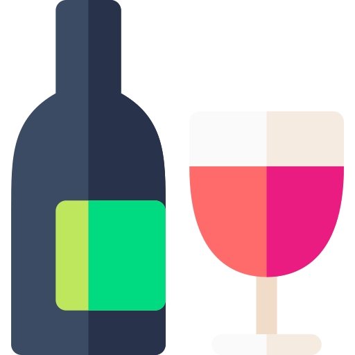 vino Basic Rounded Flat icono