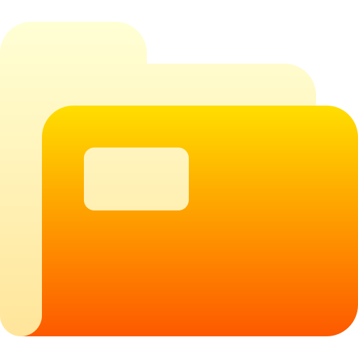 Folders Basic Gradient Gradient icon