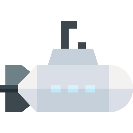 Submarine Basic Straight Flat icon