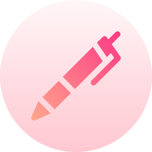 펜 Basic Gradient Circular icon