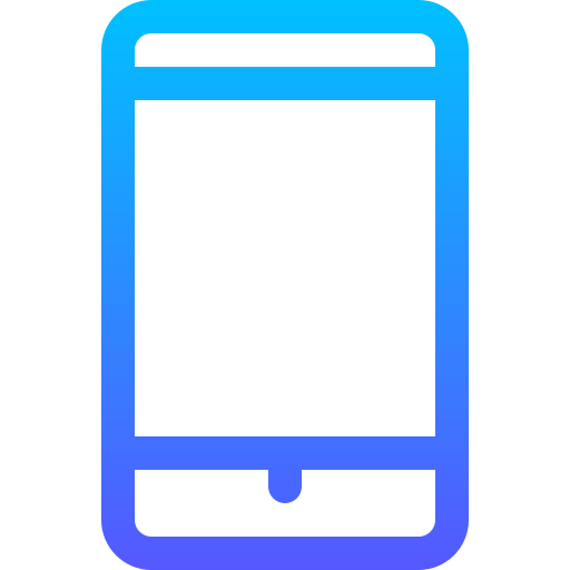 teléfono inteligente Basic Gradient Lineal color icono