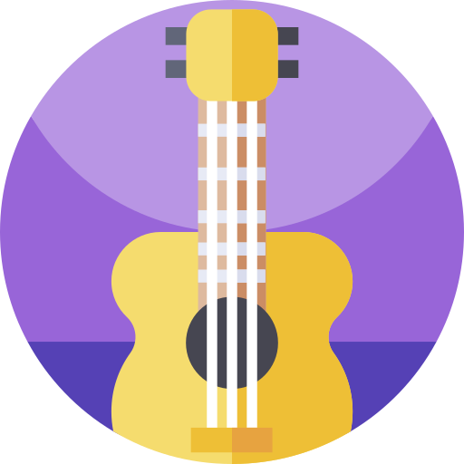 gitara Geometric Flat Circular Flat ikona