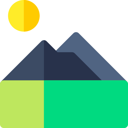 Mountains Basic Rounded Flat icon