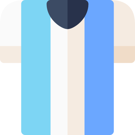 maglietta da calciatore Basic Rounded Flat icona