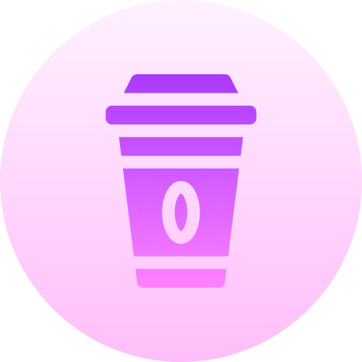 taza de café Basic Gradient Circular icono