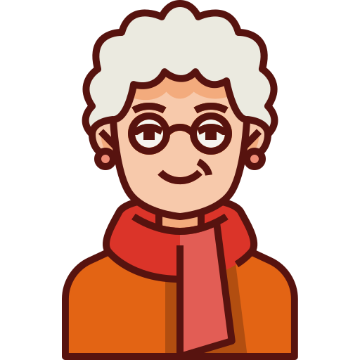 abuela Generic Outline Color icono