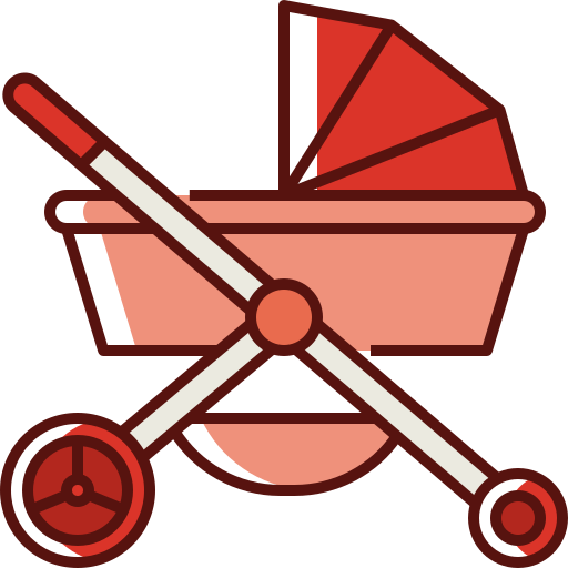 Baby stroller Generic Color Omission icon