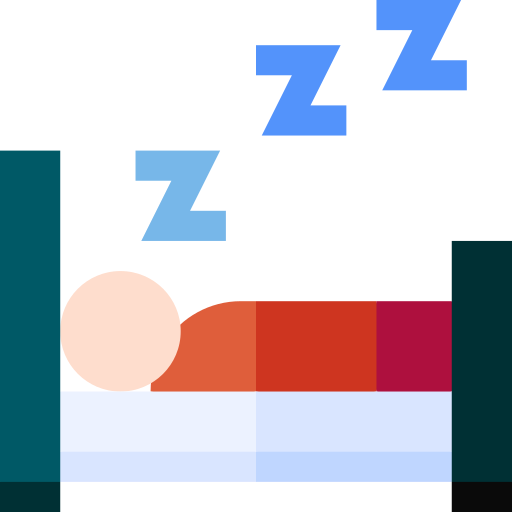 Sleeping Basic Straight Flat icon