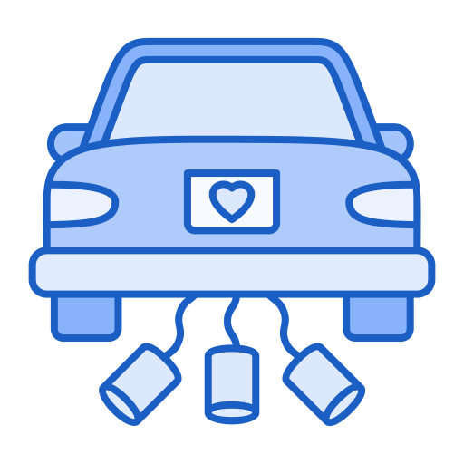 bruiloft auto Generic Blue icoon