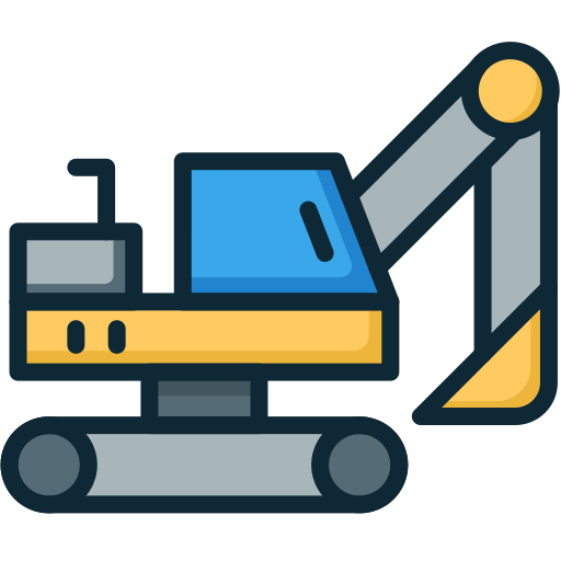 Excavator Generic Outline Color icon