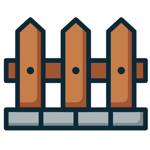 Fence Generic Outline Color icon