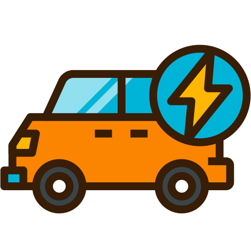 elektroauto Generic Outline Color icon