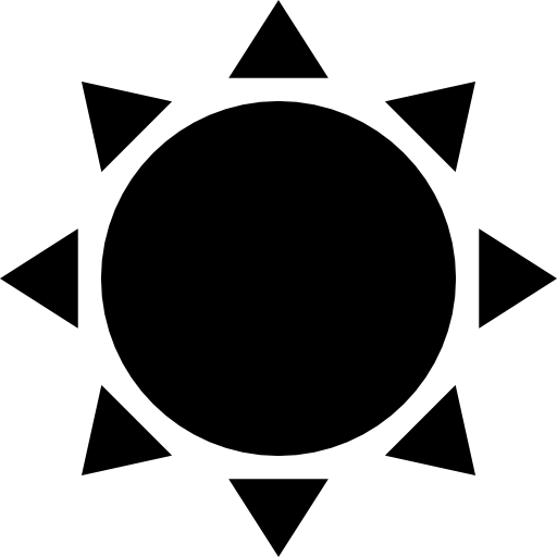 kształt słońca  ikona