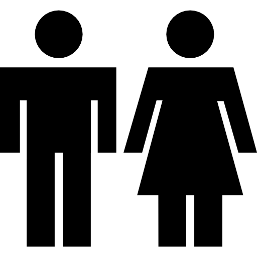 pareja de hombre y mujer  icono