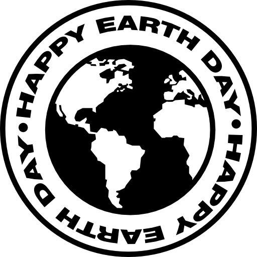 okrągły symbol dnia ziemi  ikona