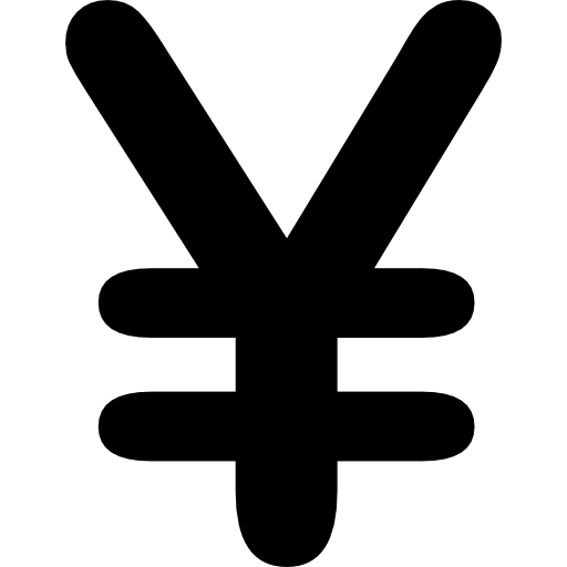 Yen sign  icon