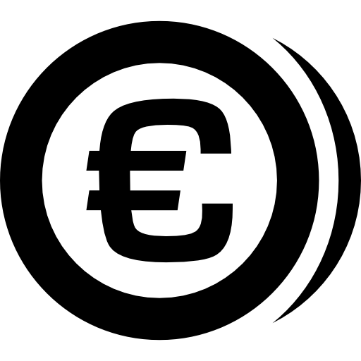 moneda euro  icono