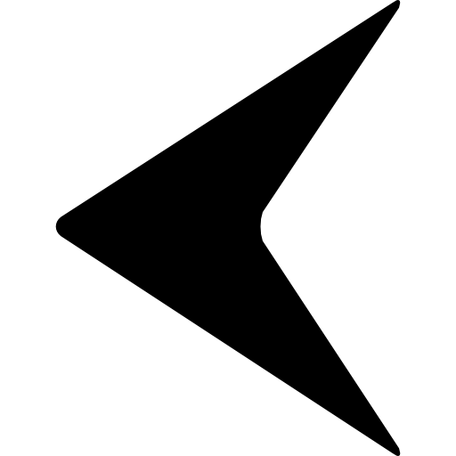 Left arrow head  icon