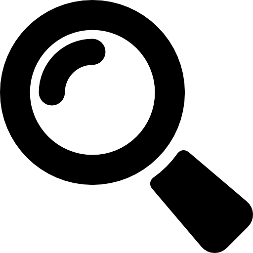 Zoom or search interface tool symbol  icon