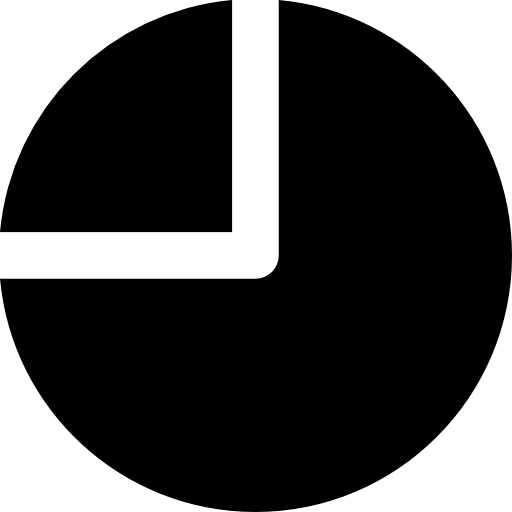 symbole graphique de tarte pour les statistiques commerciales  Icône
