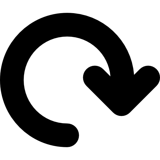 rehacer símbolo de flecha  icono
