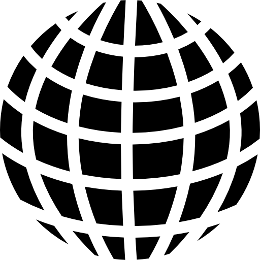 Earth grid symbol  icon
