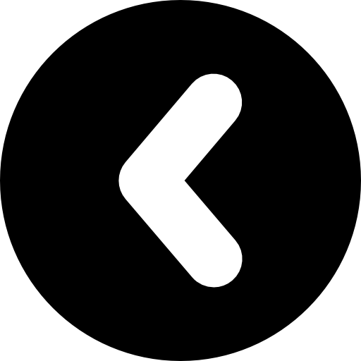 punta de flecha izquierda en un círculo  icono