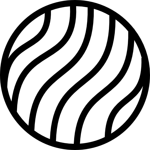 cercle avec motif de courbes  Icône