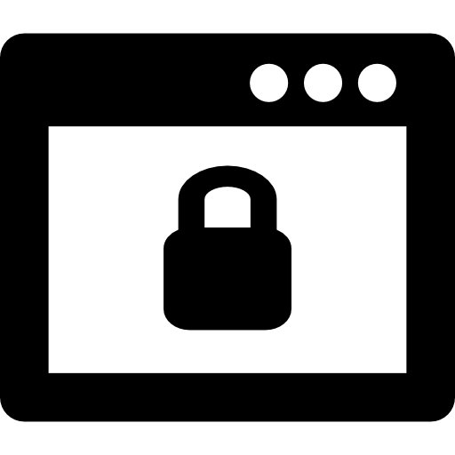 símbolo de interfaz de página de bloqueo  icono