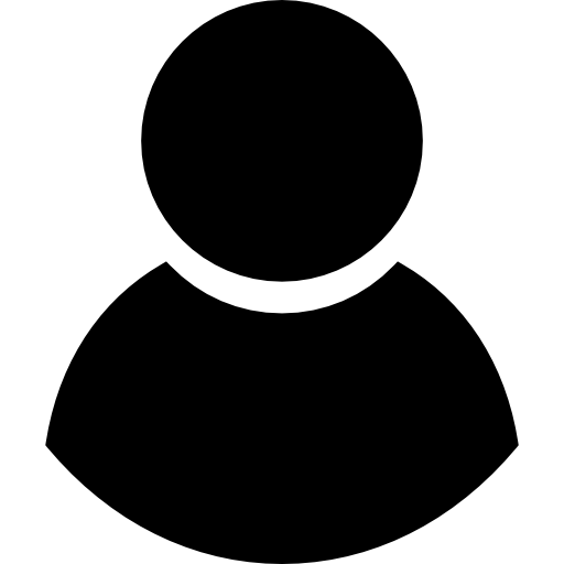 simbolo utente maschio nero  icona
