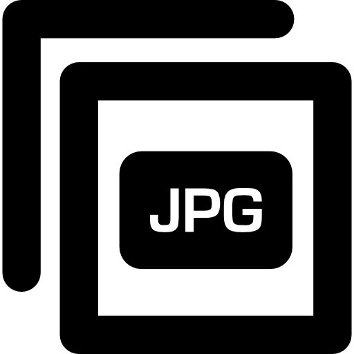 símbolo cuadrado de imagen jpg para interfaz  icono