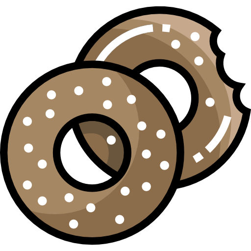 bagel Detailed Straight Lineal color icon