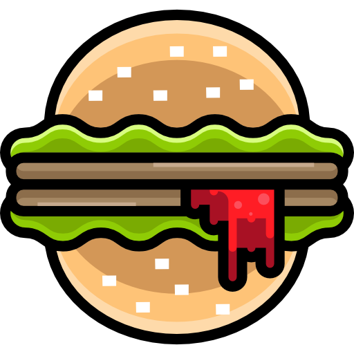 Burger Detailed Straight Lineal color icon