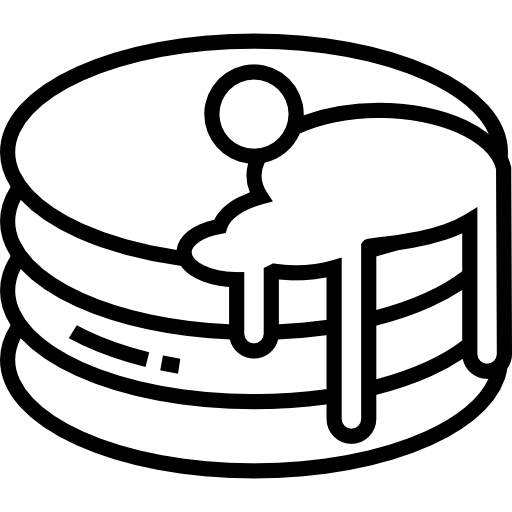 パンケーキ Detailed Straight Lineal icon