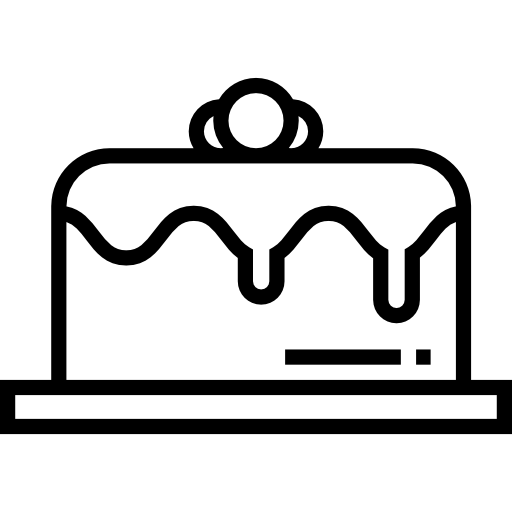 ケーキ Detailed Straight Lineal icon