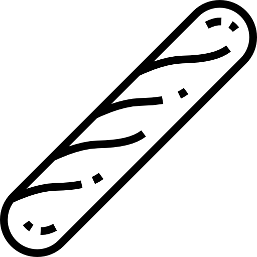 bagietka Detailed Straight Lineal ikona