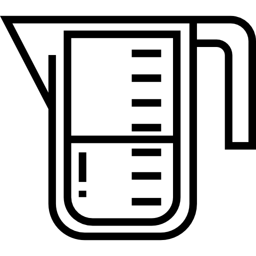 Measuring cup Detailed Straight Lineal icon