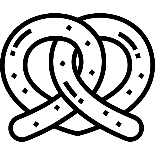 pretzel Detailed Straight Lineal icona